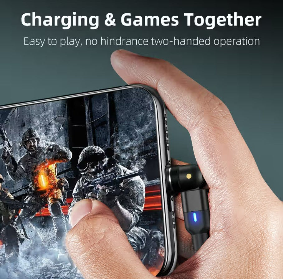 540° Rotatable 3 in 1 Magnetic Cable 3A Data Fast Charging_2